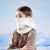 Acrylic Knit Hat With Face Mask And Ear Cover For Winter Warmth And Wind Protection