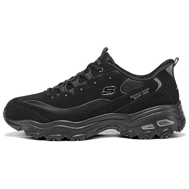 Skechers DLites Dry Comfortable Breathable Support Low-Top Dad Shoes Men sneakers Black 232667-BBK 41.5