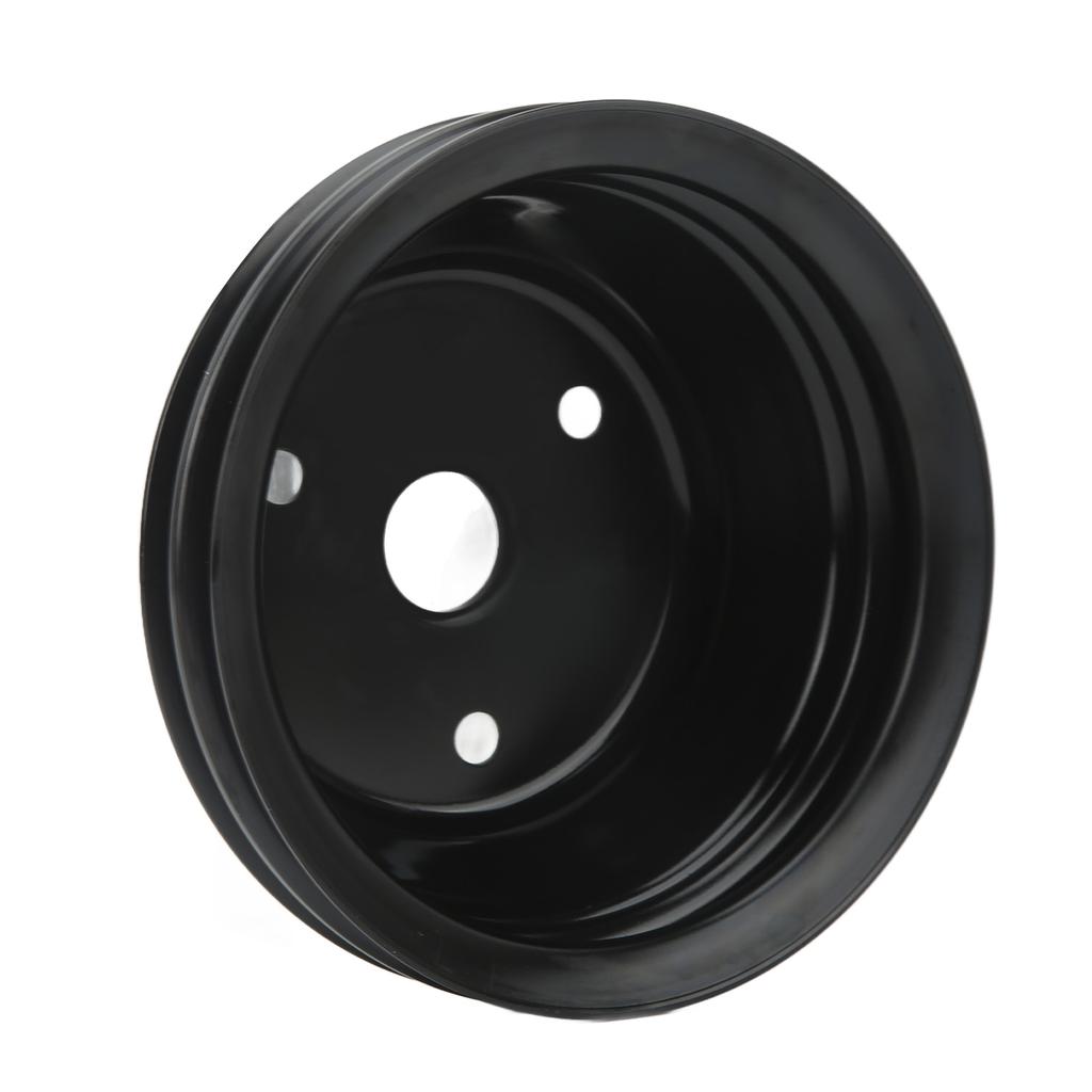 Crankshaft Pulley Double Groove V Belt Pulley Sheave Replacement for SMALL BLOCK V8 Engine Long Water Pump