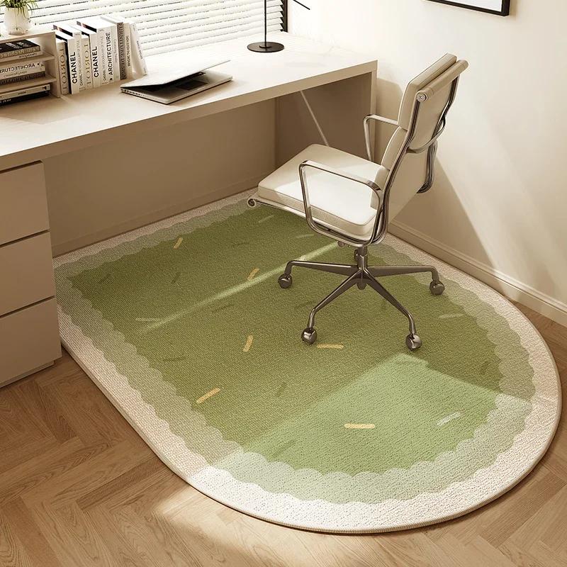 

Chair Floor Mat Study Bedroom Home Carpet Non-slip Area Rug Round Home Decoration Living Room Lounge Office Swivel Chairs Rugs 80x120cm