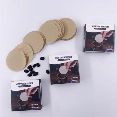 51/53/58Mm Portafilter Basket Coffee Filter Paper For Espresso Machines 100 Sheets Round Coffee Paper Filter For Moka Pots