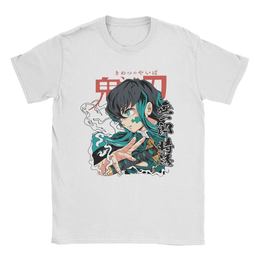 Muchiro Tokito Demons Slayers Tshirts Unisex Fashion 100 Cotton Tee Shirt Round Collar Short Sleeve T Shirts Summer Tops