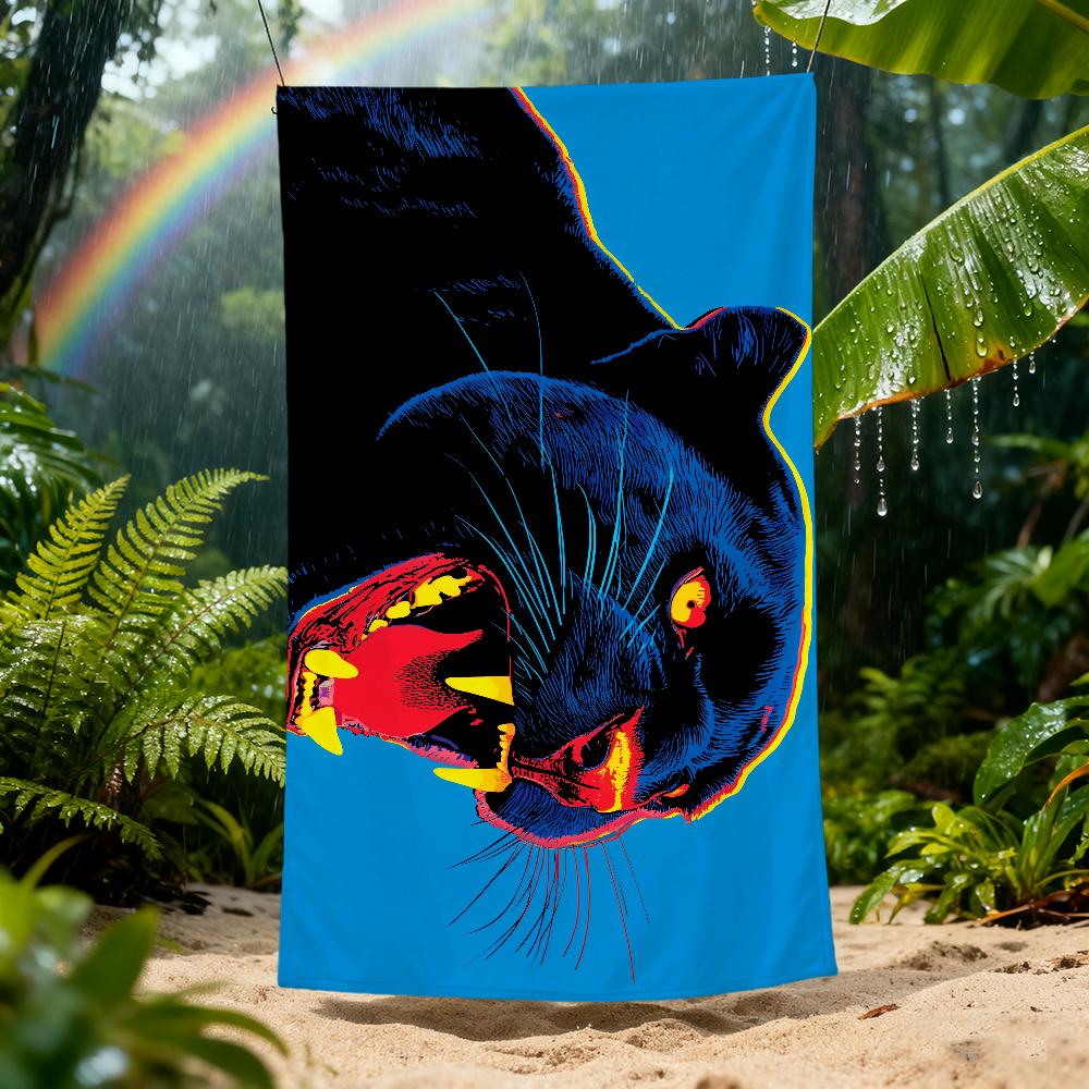 Black Panter Towel Beach Quick Dry Soft Pool Towels Gift for Travel Gym Shower Camping sports