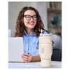 40oz Ice Cup Holder Thermal Bottle Holder Cup Bag Water Bottle Bag Customized Cup Holder Crossbody Cup Bag Cream White