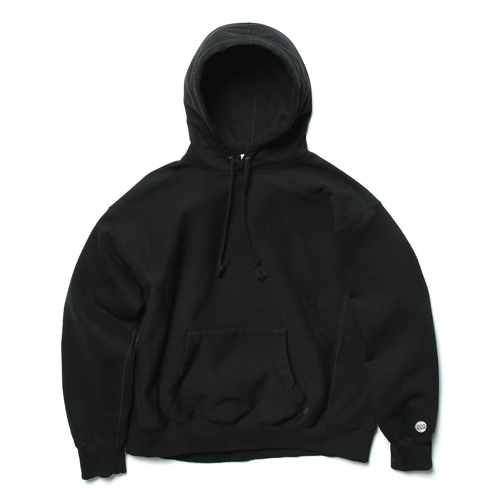 Wappen Reverse Weave Sweat Hoodie - Black