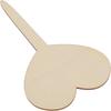 100PCS Heart Wooden Plant Labels 2.5 Mm Thick Plant Marker Stakes  Nursery Organization