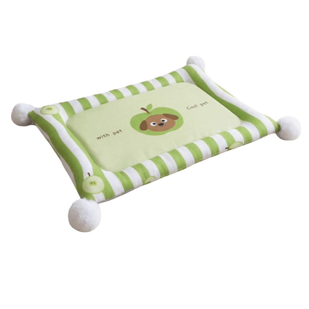 

Wear-Resistant Pet Ice Pad Double-Sided Dog Sleeping Mat Pet Supplies Cat Ice Cushion Kennel 15.75 x 11.81 in зелёный