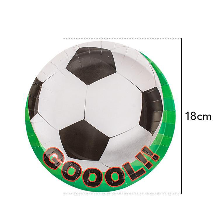 Hot-Selling Cartoon Kids' Birthday Party Football Pattern Set