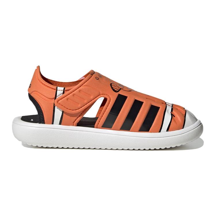 New Adidas Closed Toe Sandals Disney Finding Nemo And Dory Orange Core Black Cloud White PS HP7753