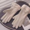 Thermal Fleece Winter Gloves, Double-Layer Heat-Generating Windproof Anti-Slip Cold-Proof Cycling Gloves