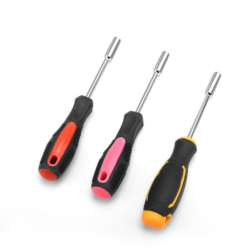 2Pcs/set Screwdriver Handle Hexagonal Screwdriver Handle Multifunctional Bit Holder Comfortable Handle Repair