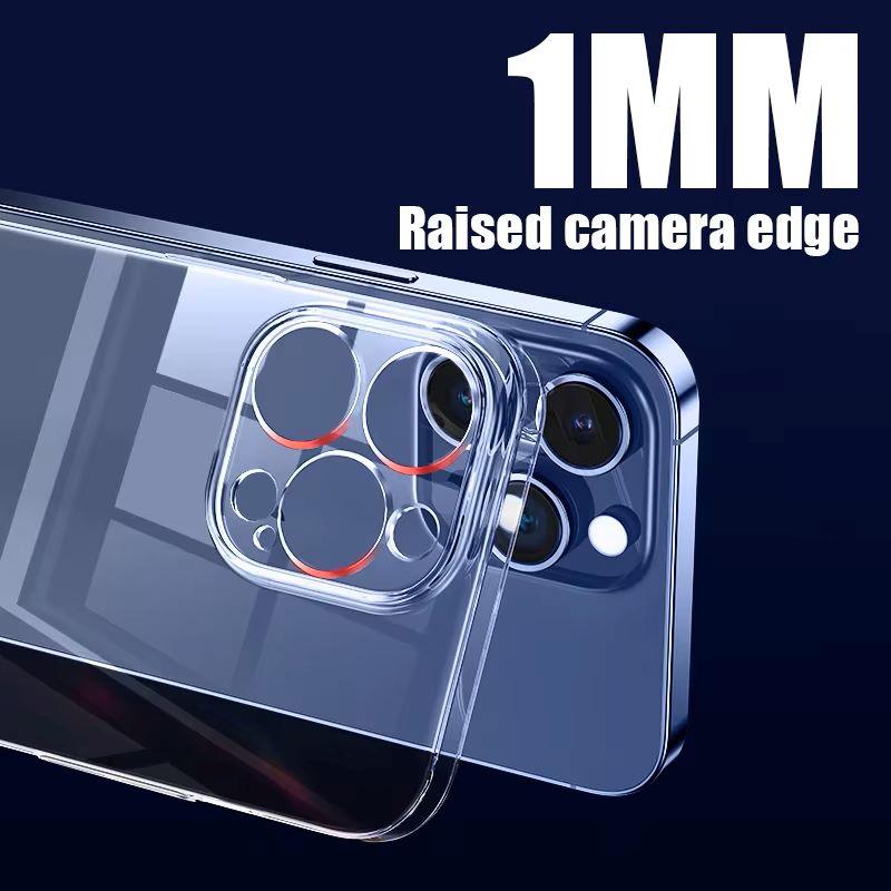 Ultra Thin High Transparent Silicone Case For iPhone 15 14 13 12 16 Pro Max 11 Crystal Clear Slim Shockproof Bumper Phone Cover