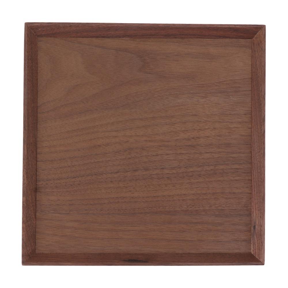 Black Walnut Wood Serving Tray Square Serving Platter Tea Serving Wooden Serving Tray  Kitchen S