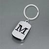 Creative Minimalist Keychain Spanish Key Pendant Metal Stainless Steel Laser Key Ring Stainless Steel Keychain for Backpack Bag Pendant