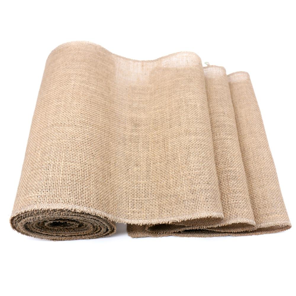 Country Burlap Hessian Burlap Chair Sashes Vintage Table Runner Table Runner Home Table Runners