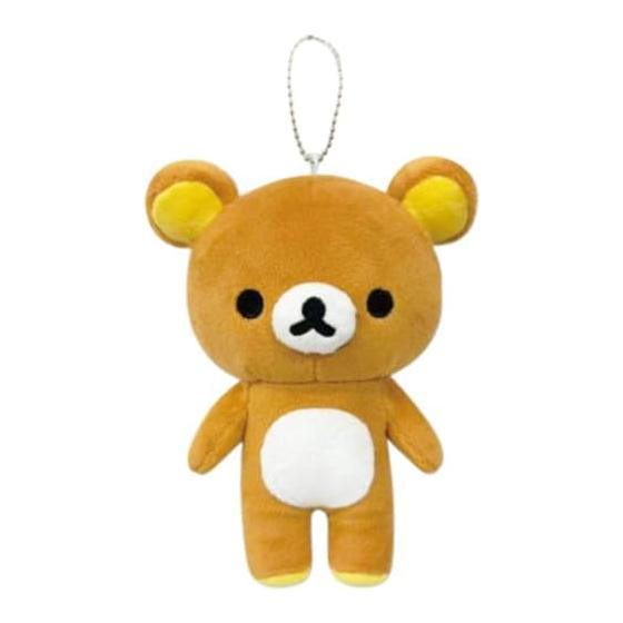 Hatayama Shoji Rilakkuma Mascot Pouch Rilakkuma Stuffed Toy Style Accessory Case Mini Pouch with Keychain Zipper Storage Character Goods Genuine