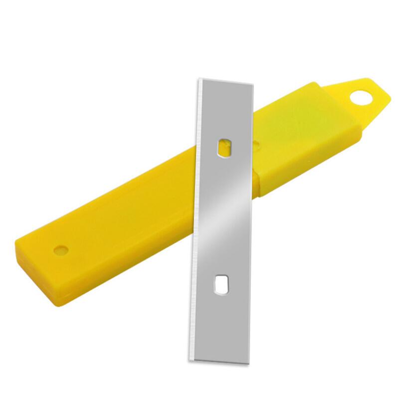 10 ks Podlahová škrabka lopatka Rafinovaná Odstraňování skvrn Stříbrná 100*18mm Pro keramiku Kuchyň Sklo Čištění Škrabací čepele