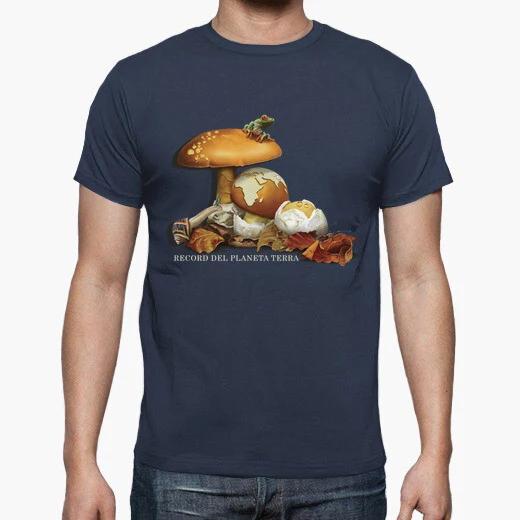 

Unique Planet Earth Creative Mushroom TShirt Summer Cotton ONeck Short Sleeve Mens T Shirt New S3XL 4XL