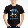 Summer Children's 3D Printed Crew Neck Short Sleeve T-Shirt