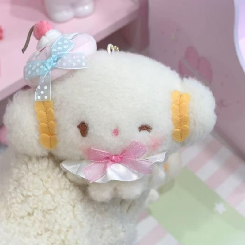 Kawaii Cogimyun Birthday Anniversary Plush Toy Keychain Lovely Ribbon Kogimyun Stuffed Plush Shoulder Bag Soft Handbag Girl Gift