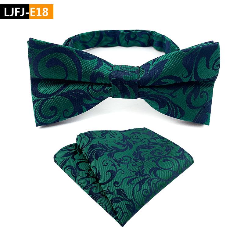 Bow Tie Plus Pocket Towel Set, Groom'S Wedding Bow Tie.