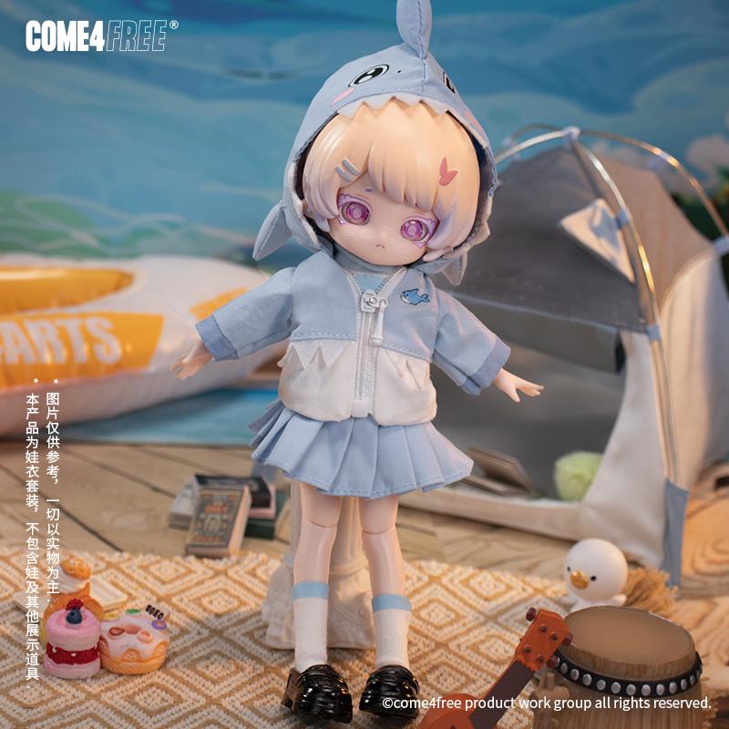 COME4FREE Daily Series 12 Bjd Doll Clothes OB11 Doll Girls Diy Skirt Toys Cute Action Figure Accessories Cartoon Decor Gifts