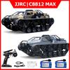 New Upgrade C8812 MAX / C8812 RC Car Full Scale Tracked Tank Simulation LED Light Drift Remote Control Off-Road Vehicle for Kids