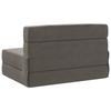 Folding Sofa Bed Light Grey 70 x 72 x 60 cm Fabric