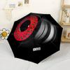 Bbs Wheel Design Portable Automatic Umbrella Compact 8-Rib Design Durable Plastic & Iron All-Season Travel Fashionable Accessory Gift for Festivals