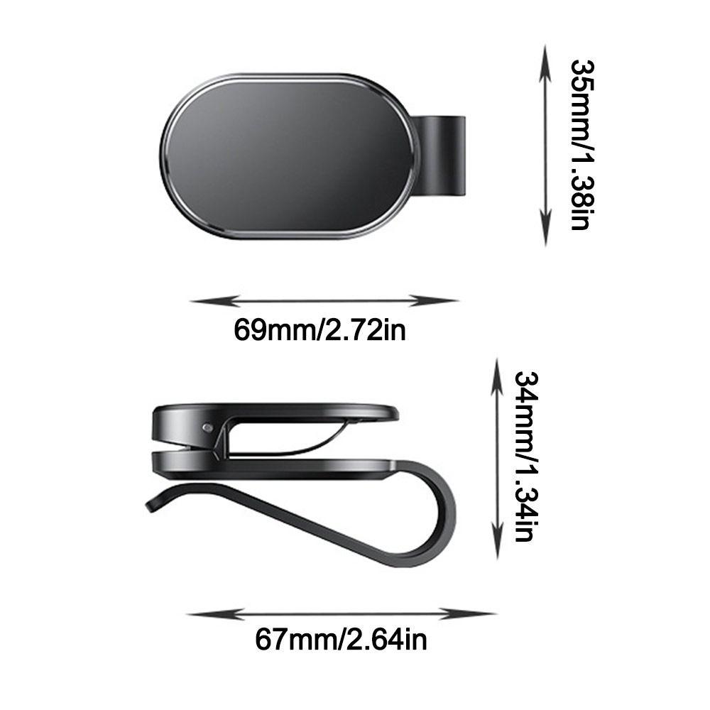 Stylish Car Visor Clip Eyeglasses Hanger Multi-functional Sunglass Organizer  For Truck Vehicle