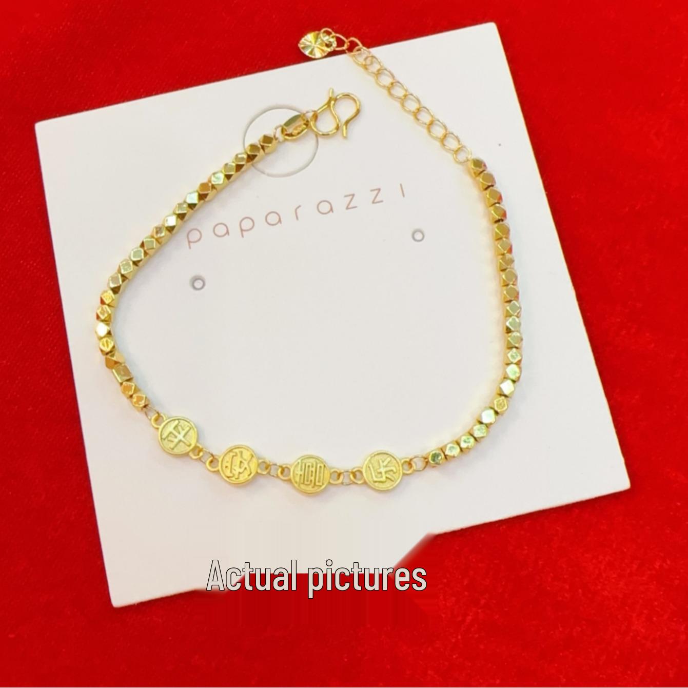 Браслет  Мир и Радость  - Золото и Серебро - Вьетнамское Песочное Золото, Нишевый Дизайн, Элегантный Стиль