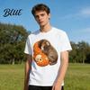 Loose Fit Tee Shirt Monkey Team Punch T-Shirt Round Neck Short Sleeve Cute Macaque And Orangutan Summer for Men Teens Street Wear Fashionable