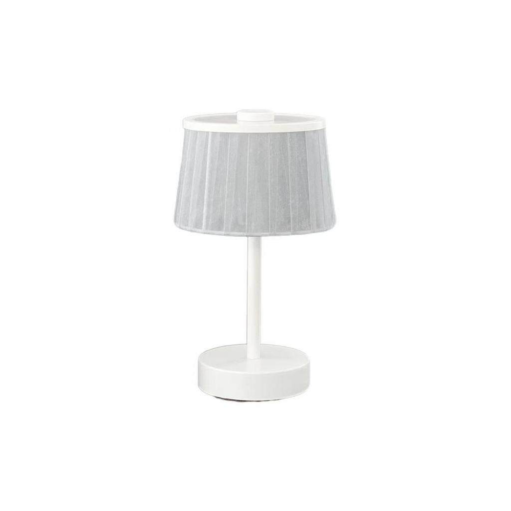 Wicker Fabric Desk Lamp with USB - LED Night Light for Bedroom, Study, or Outdoor Use