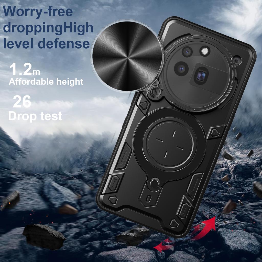 Slide Camera Funda for Nothing Phone 3A Pro Case Ring Stand Protection Back Cover for Nothing Phone 3A Pro Shockproof Phone Capa