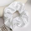 1PC Satin Scrunchies With Rhinestones Decor - Soft And Comfortable Hair Ties For Ponytail And Hair Accessories