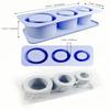 Food Grade Easy-to-release Silicone Tray with Lid Special Outdoor Glass Large Capacity Ice Cube Mold for Family Party Drinks