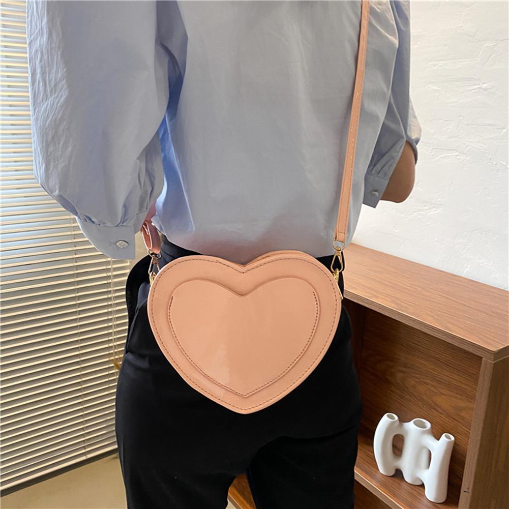 Love Heart Shoulder Bags Double Side Used Winter Underarm Bag Women