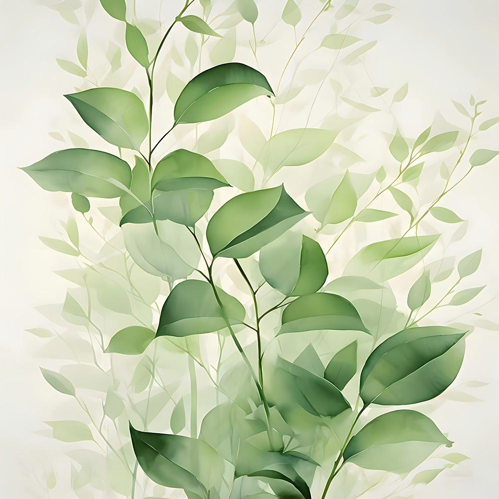 Fresh Green Leaf Shower Curtain - Various Styles Of Bathroom Decoration, Passionate About Nature, Inspiration, And Softness