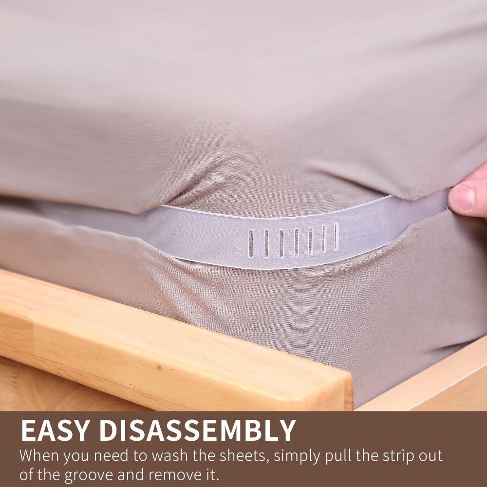 Invisible Heavy Duty Bed Sheet Holder with Lock Strips Sheet Holders DIY Bedsheet Grippers Fixed
