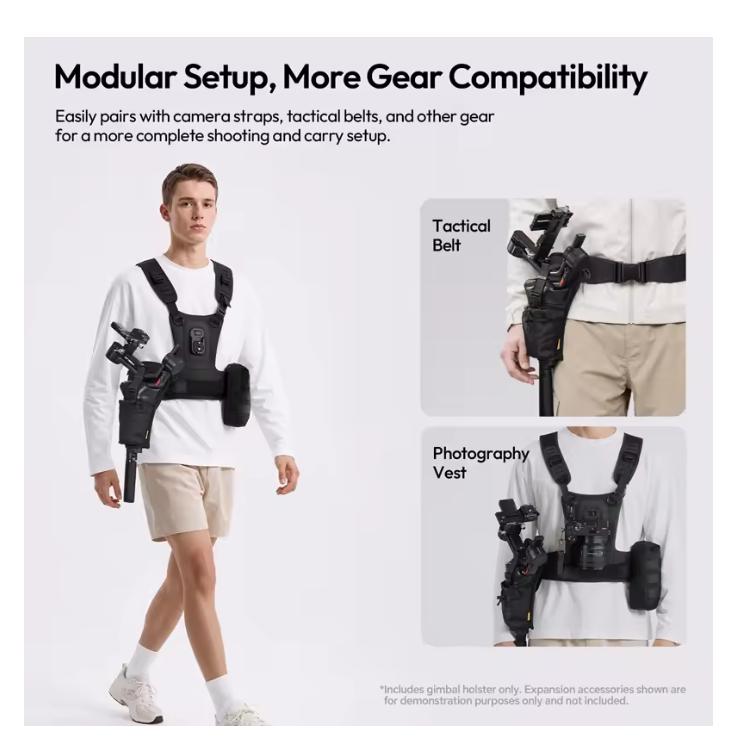 CB01 Kamera Gimbal Holster für RS 3 Mini / RS 3 / RS 4 Mini / RS 4 Pro Stabilisator Erweiterbarer Schultergurt 34 verkauft