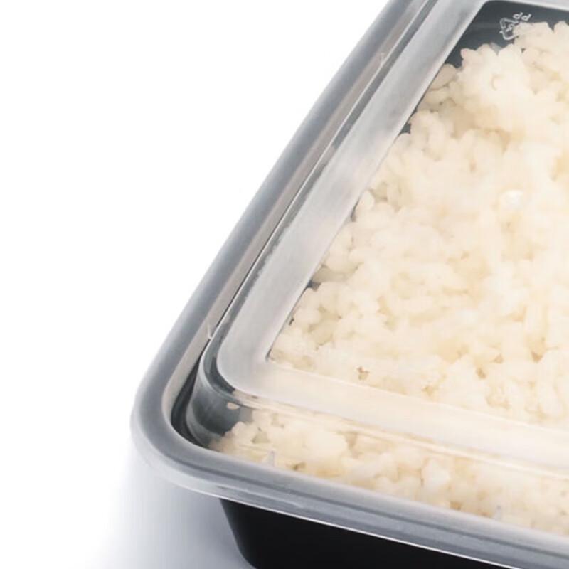 Disposable Four-Compartment Lunch Box with Lids