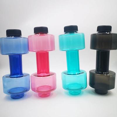 Dambıl Plastik Şişe 550Ml Spor Su Şişeleri Taşınabilir Sızdırmaz Dambıl