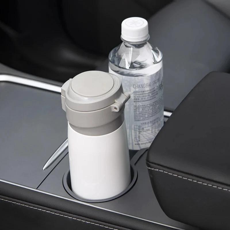 For Tesla Model 3 Highland 2026 Water Cup Holder Insert Center Console Organizer TPE Storage Box Newest Model3 Car Accessories