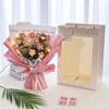 Artificial Flowers Bouquet Crochets Flower with Lights Wedding Guests Gift Graduation Bouquet Teachers' Day Gift Christmas Decor