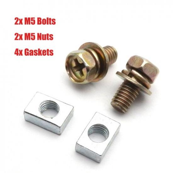 4set For Scooter ATV DIRT BIKE Battery Terminal Nut Bolt Kit M5x10mm Universal