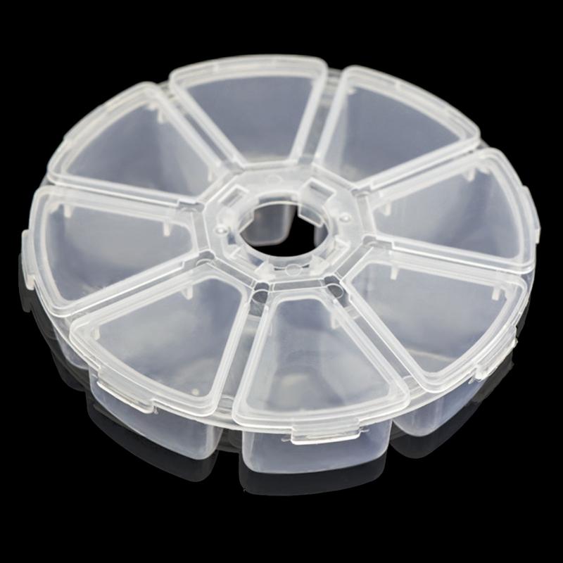 Jewelry Container Box Rectangular/Round Organizer for Case with Lid for Jewelry Earring Nail Art Charms Multipurpose Hol