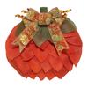 Autumn Pumpkin Wreath Farmhouse Fall Decor with Berry Accents Halloween Thanksgiving Front Door Garland
