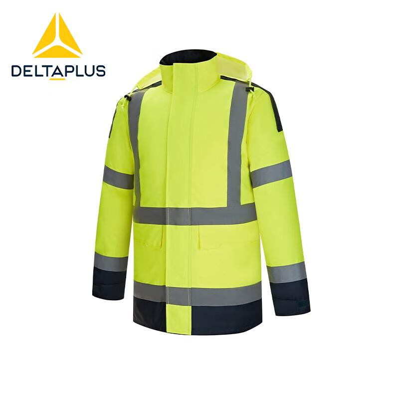 Deltaplus High-Visibility Waterproof Reflective Winter Work Jacket S