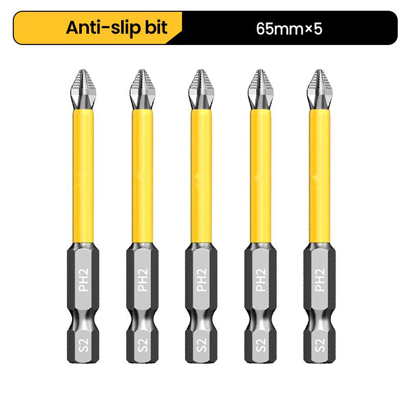 Anti-Slip and Shock-Proof Bits Screwdriver Bits High Hardness Strong Magnetic 25/50/65/70/90/150mm PH2 Screwdriver Set
