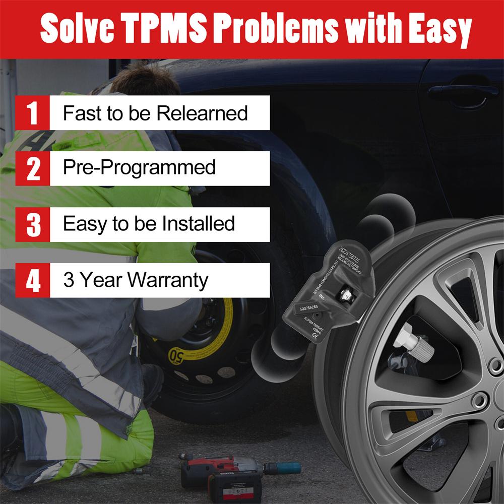 4X Tire Pressure Monitoring System Tpms Sensor For Bmw 328I 335I 528I 550I 750I 760Li M5 X3 X5 Z4